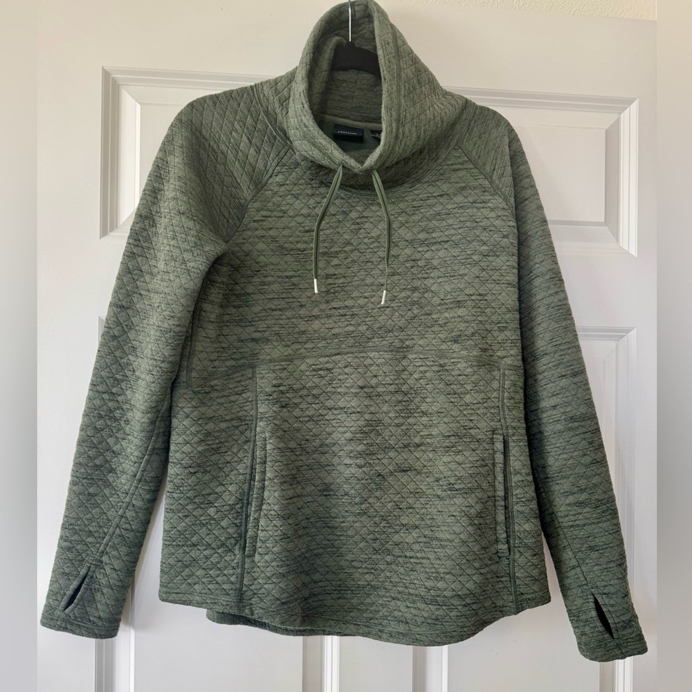 Marmot Quilted Turtleneck Sweater Green